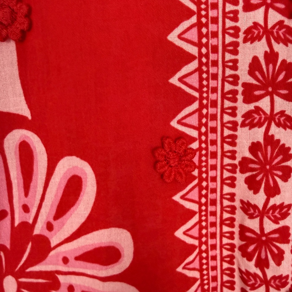 Farm Rio Flora Tapestry Red Top - Size XL - Picture 4 of 10